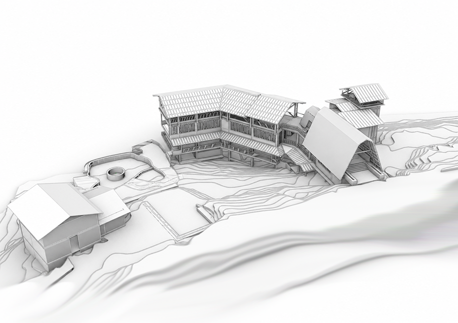 Rathnapura Nature Retreat concept sketch