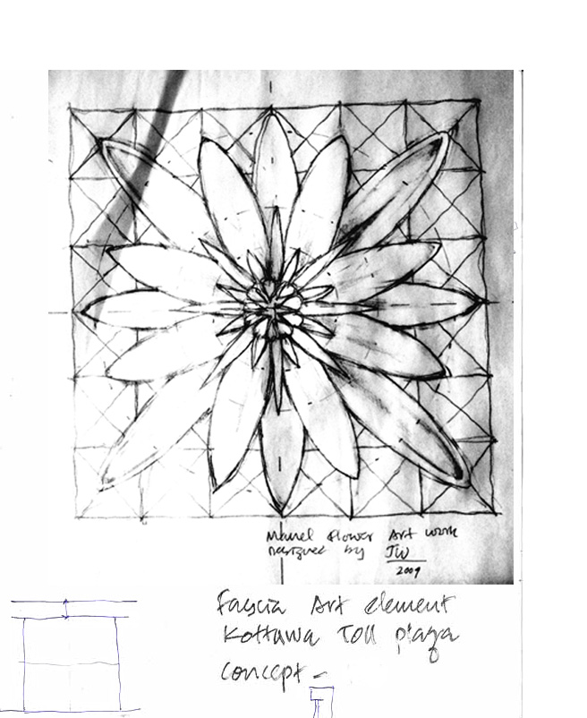 Toll Plazas concept sketch