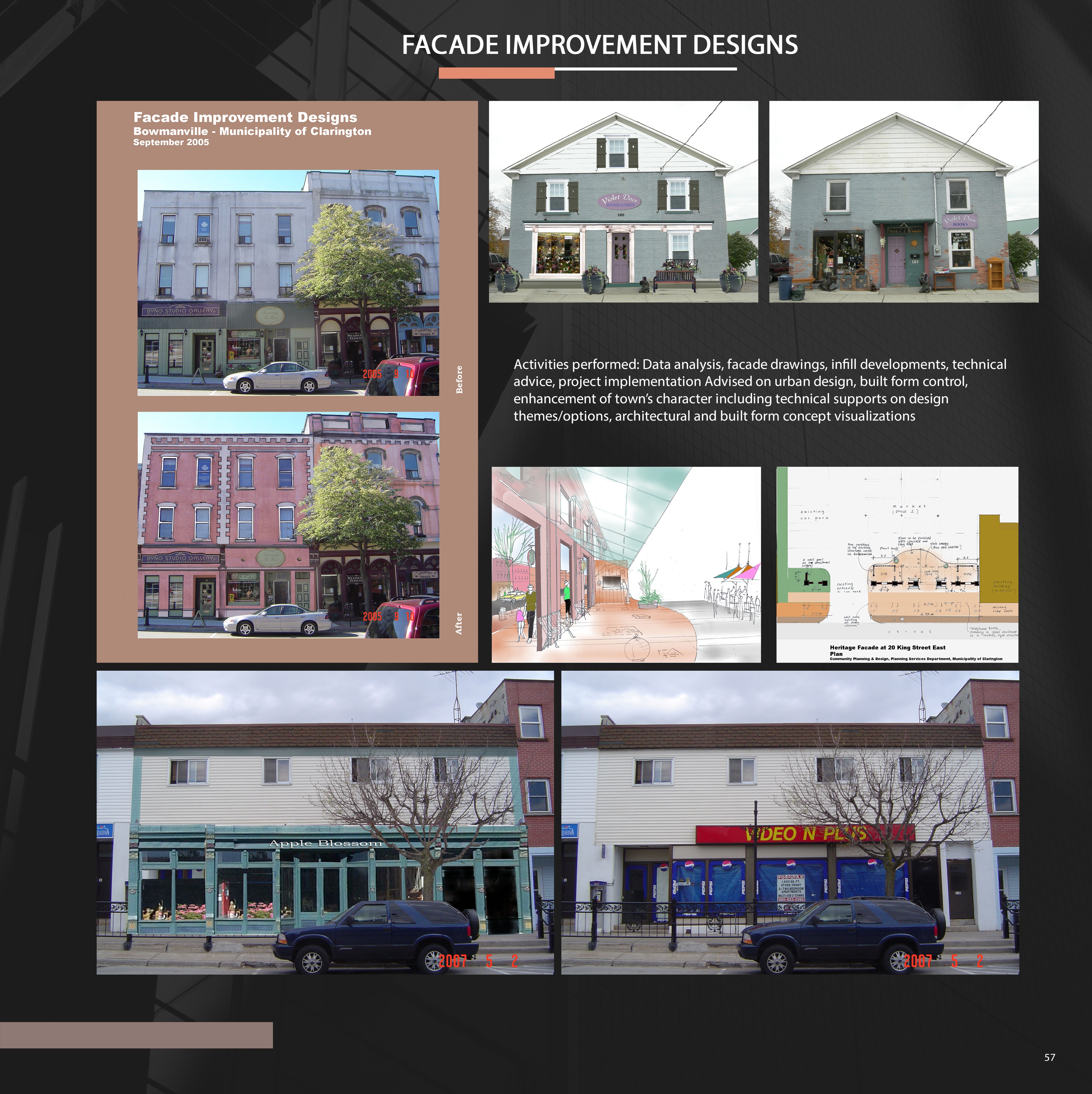Bowmanville Downtown Urban Revitalisation heritage infill