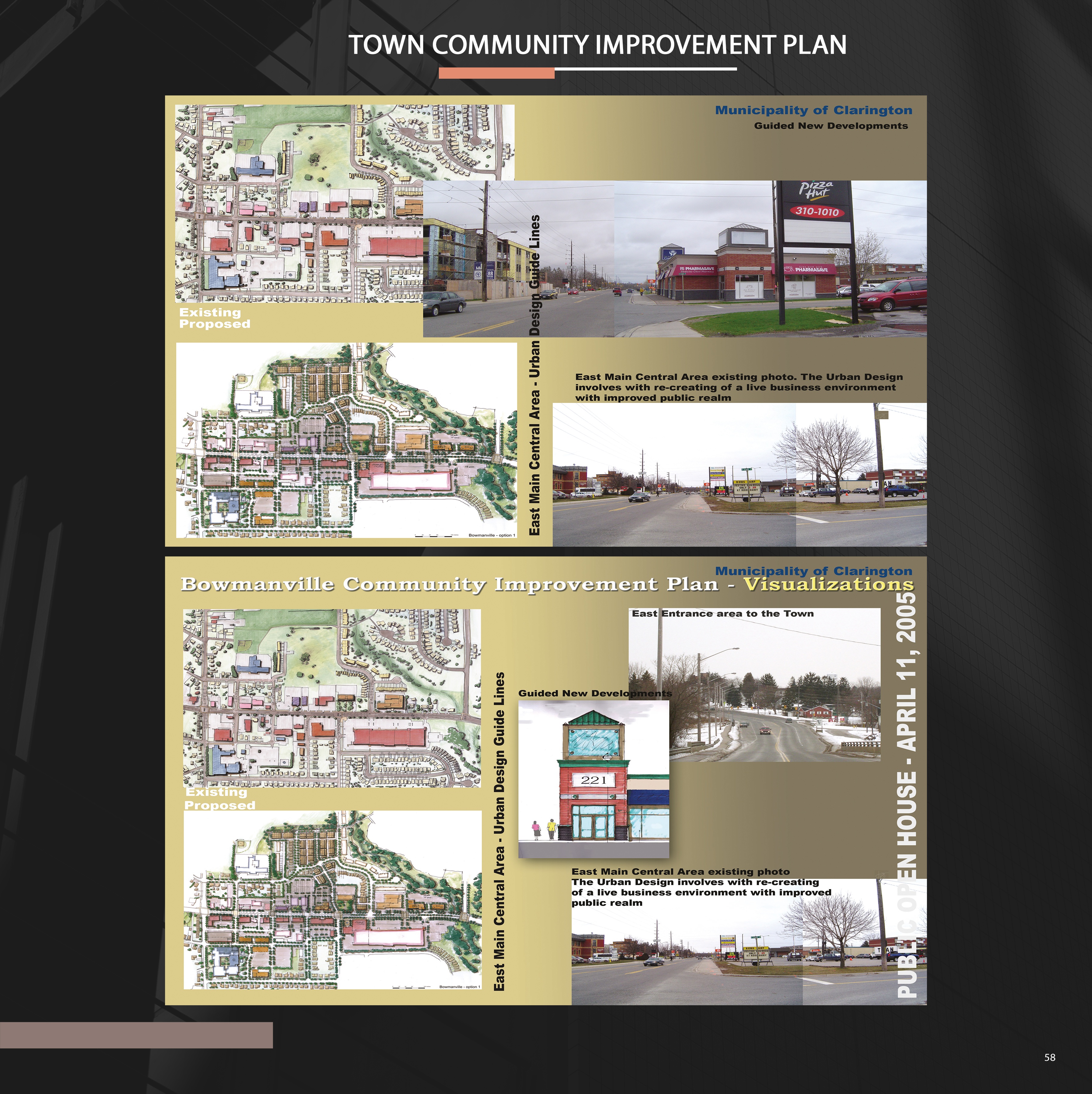 Bowmanville Downtown Urban Revitalisation streetscape
