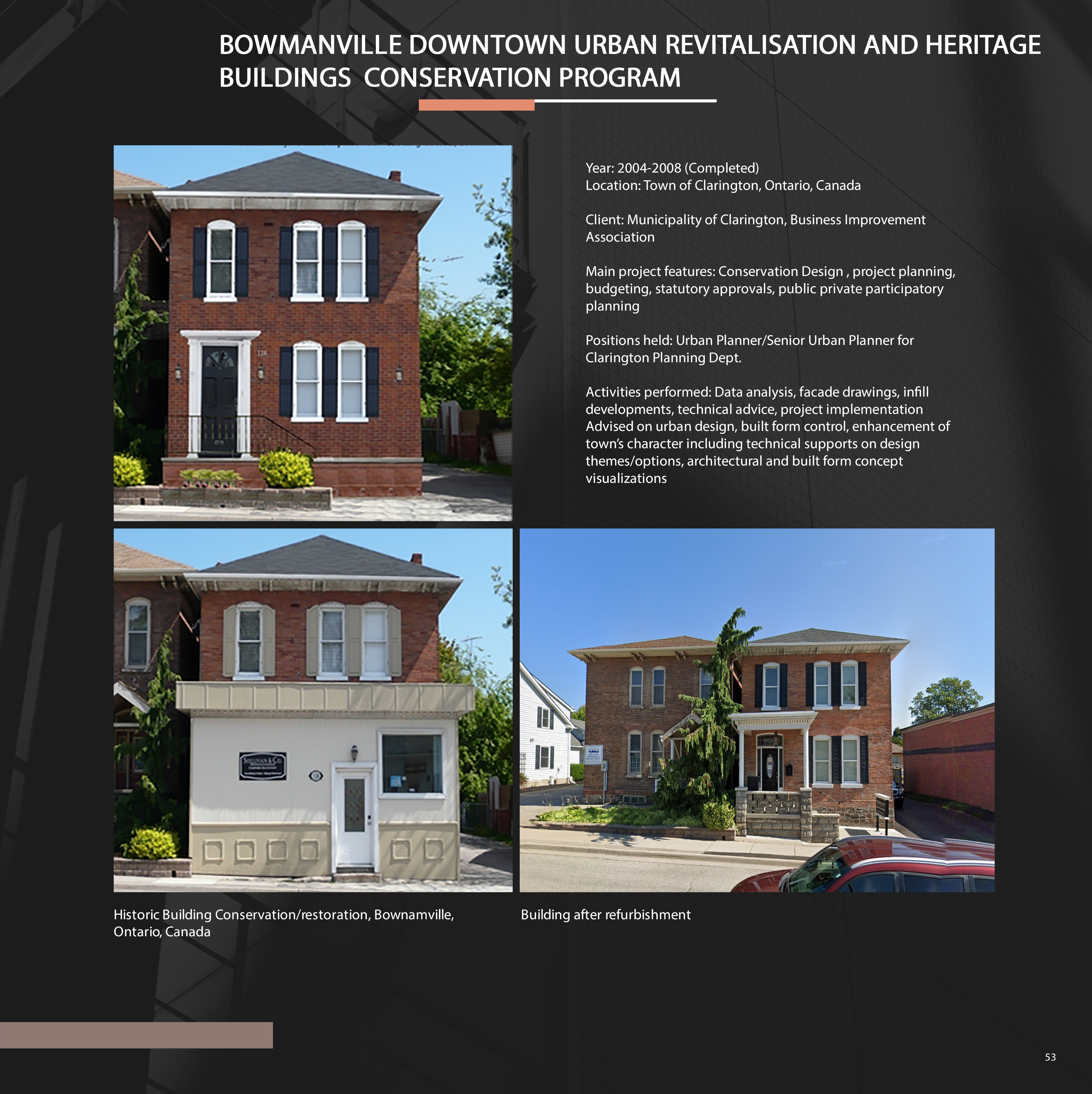 Clarington Façade Improvement Program board