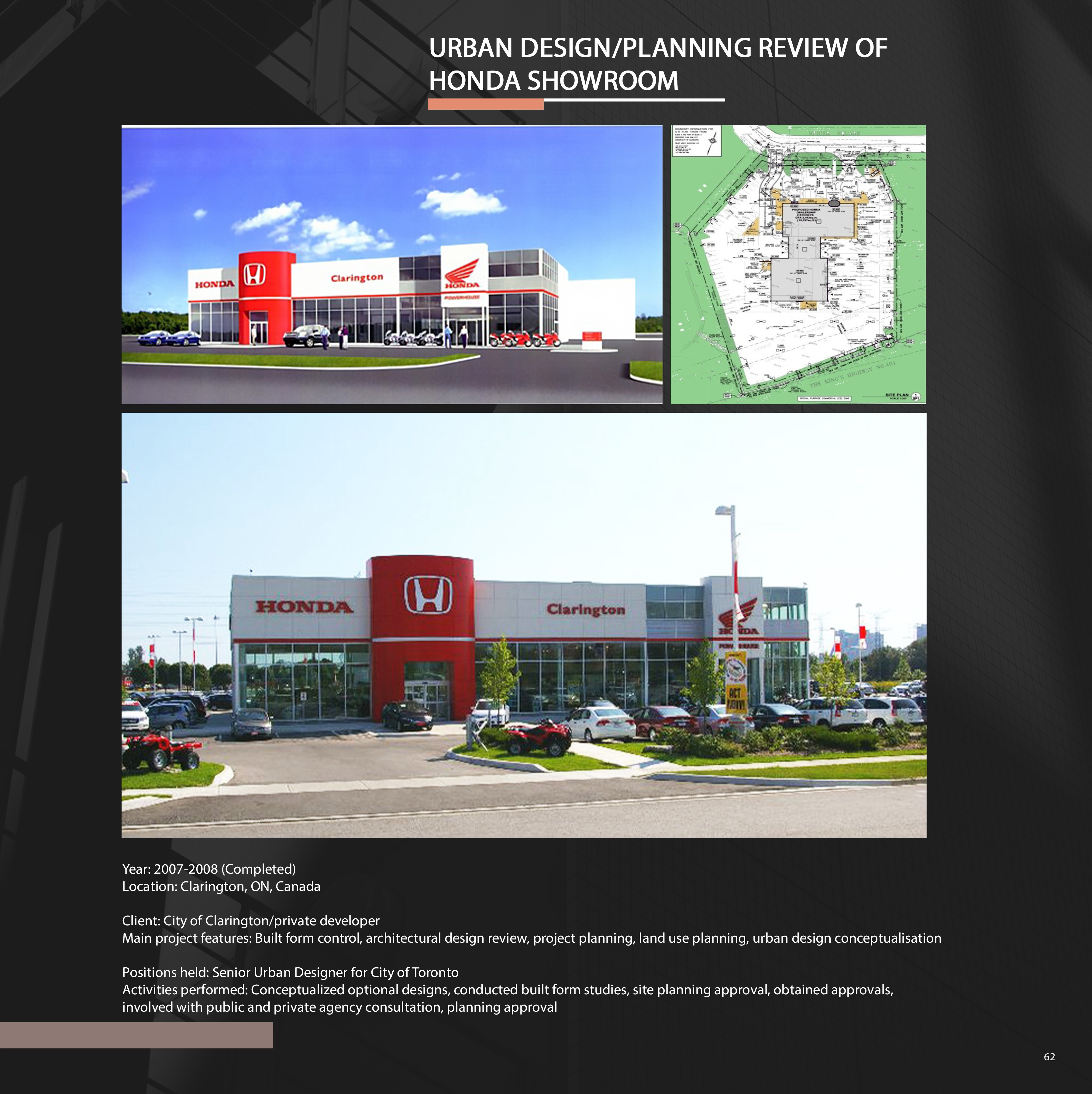 Honda Showroom, Clarington urban design review board